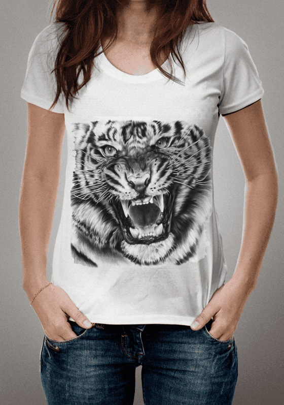 Nome do produto  Camiseta Masculina Tigre