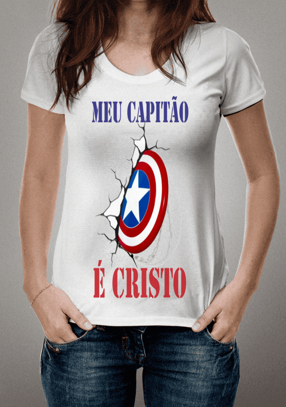 Nome do produto  Camiseta Meu Capitão é Cristo