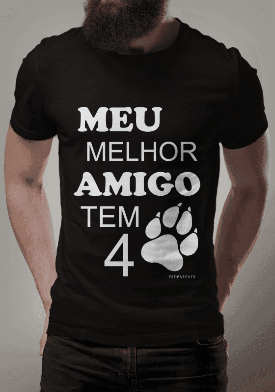 Nome do produto  Camiseta Meu Melhor Amigo tem 4 Patas