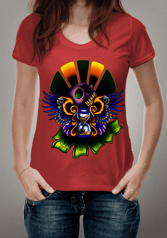 Nome do produto  camiseta money vermelho