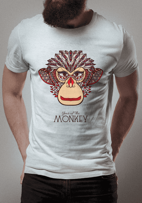 camiseta monkey macaco