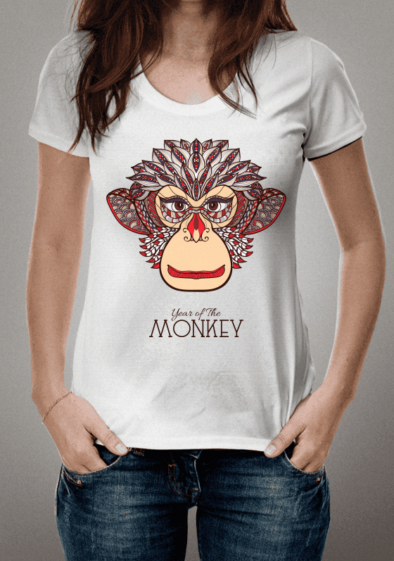 camiseta monkey macaco