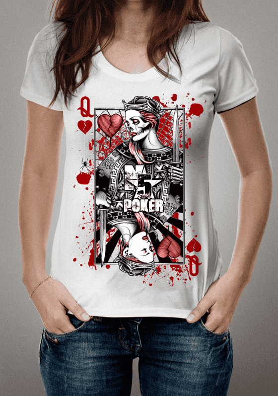 Nome do produto  Camiseta N5 Poker - Dead Queen