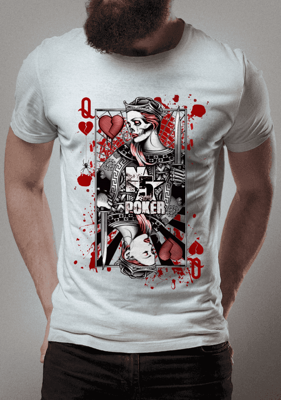 Nome do produto  Camiseta N5 Poker - Dead Queen