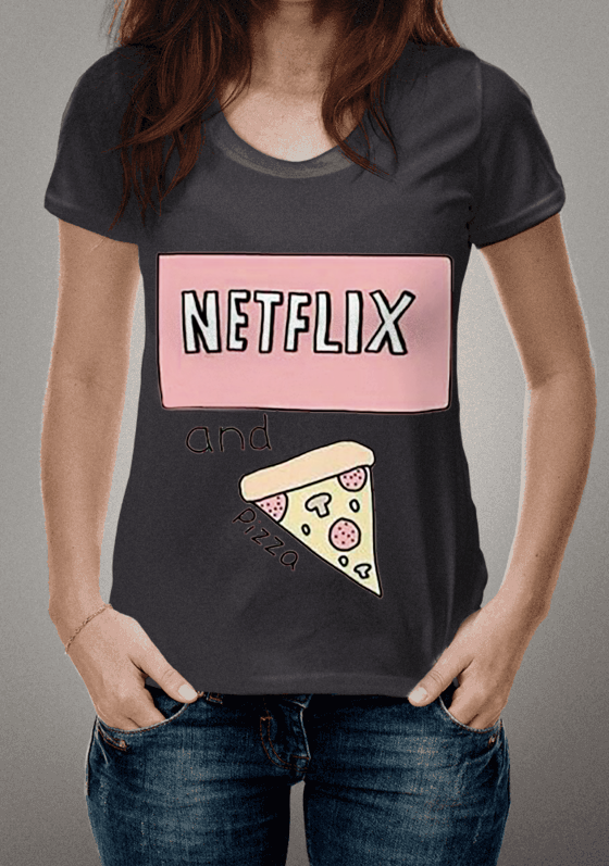 Nome do produto  Camiseta NETFLIX&PIZZA