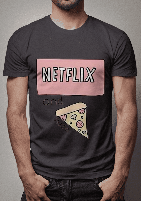 Nome do produto  Camiseta NETFLIX&PIZZA