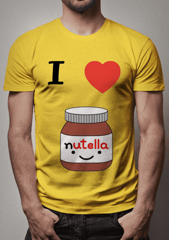 Nome do produto  Camiseta NUTELLA