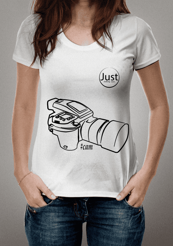 Nome do produto  Camiseta photograph by Just - Câmera #Cam