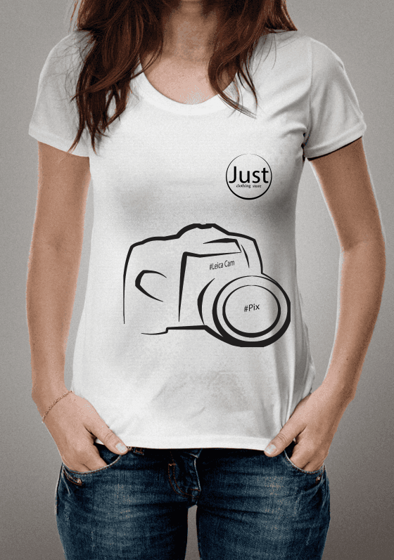 Nome do produto  Camiseta photograph by Just - Câmera Leica #Pix