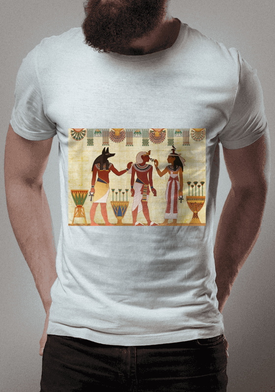 Nome do produto  Camiseta Pintura Egípcia 