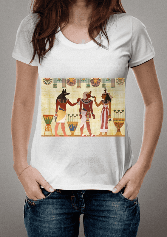 Nome do produto  Camiseta Pintura Egípcia 