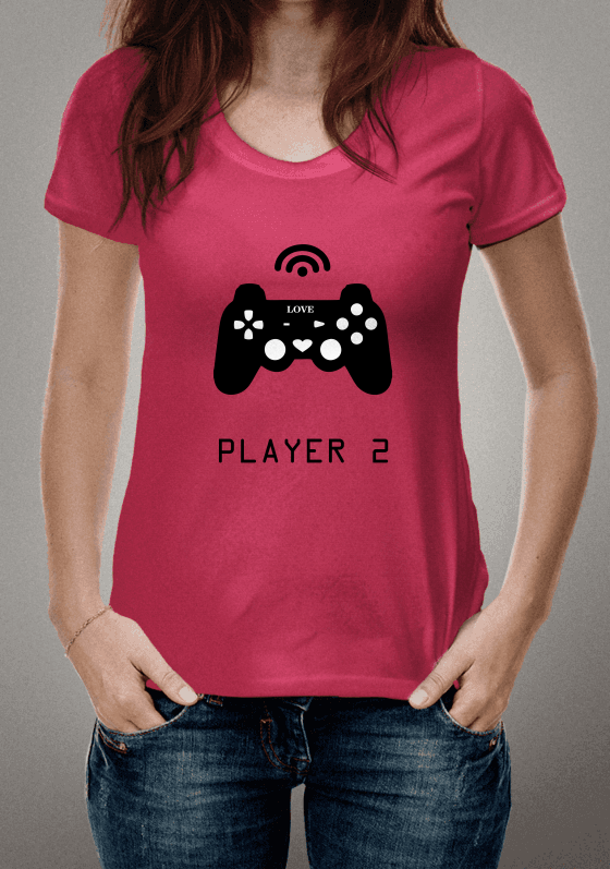 Nome do produto  Camiseta Player 2 Dia dos Namorados