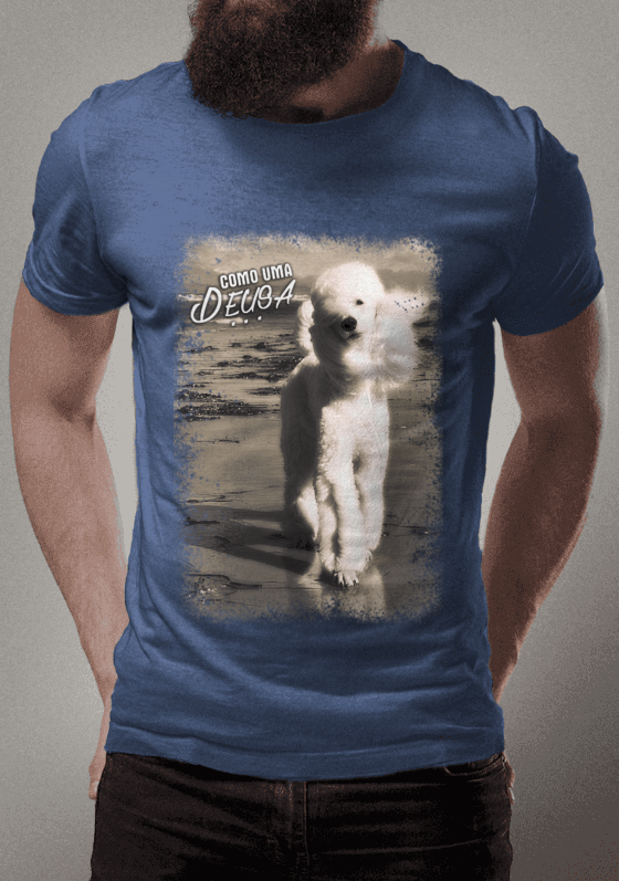 Nome do produto  Camiseta Poodle - Como uma Deusa
