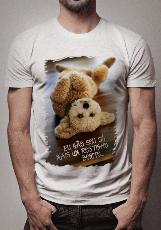 Nome do produto  Camiseta Poodle - Rostinho Bonito