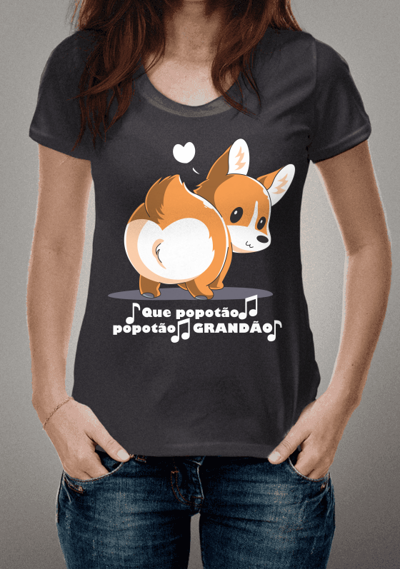 Nome do produto  Camiseta Popotão Grandão