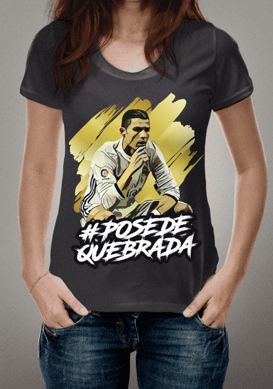 Camiseta Pose Cristiano Ronaldo CR7 FIFA 18 #PoseDeQuebrada