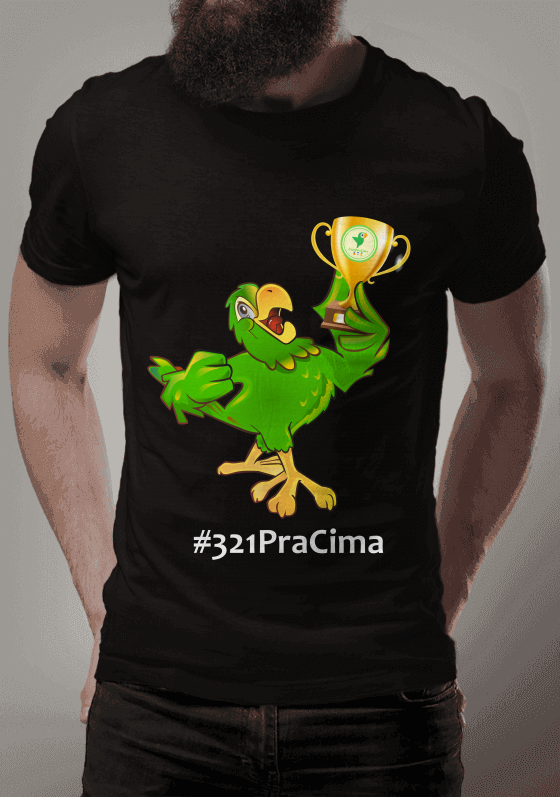 Camiseta Preta Papagaio Robbins