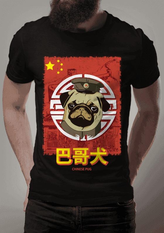 Nome do produto: Camiseta Pug - Origem China