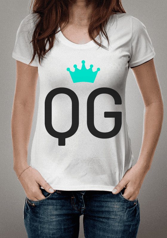 Nome do produto  CAMISETA QG OFICIAL - BRANCA