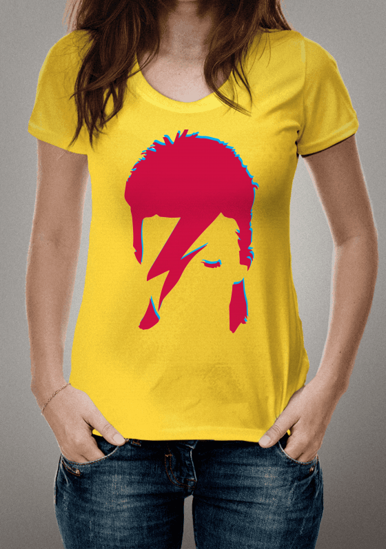 Nome do produto  Camiseta Raio-Bowie