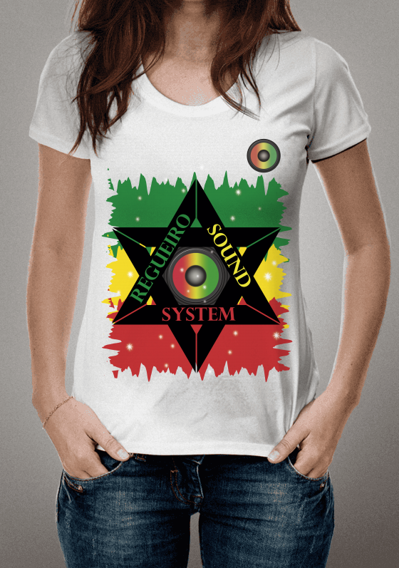 Nome do produto  Camiseta Regueiro Sound System Estrela de Davi Black