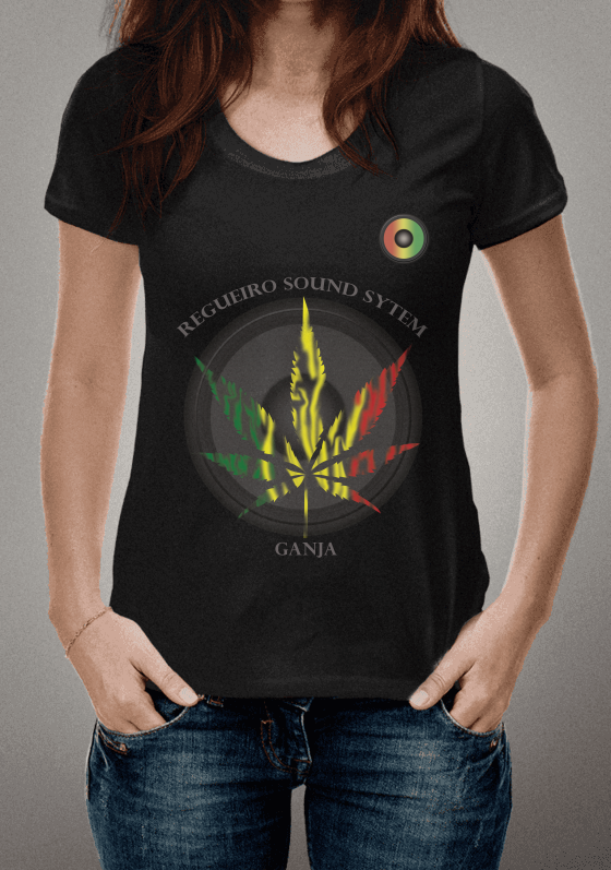 Nome do produto  Camiseta Regueiro Sound System Ganja Vibration