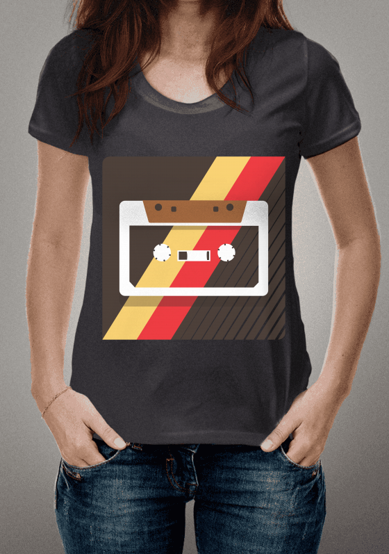 Nome do produto  Camiseta Retro Cassete