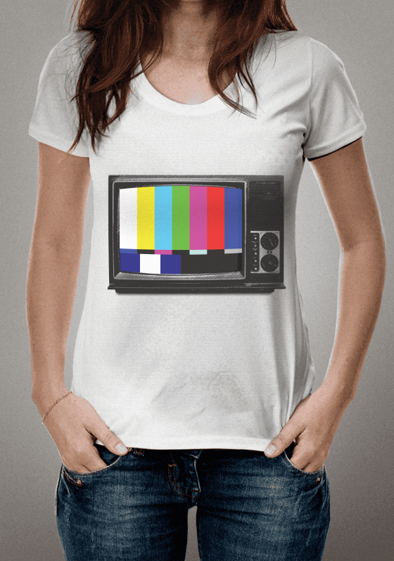 Nome do produto: Camiseta Retrô TV Fora do Ar