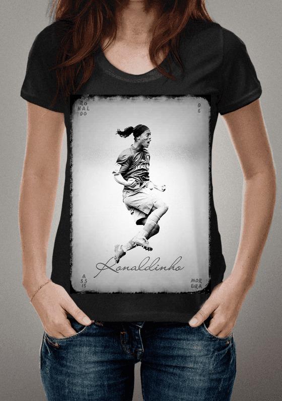 Nome do produto  Camiseta Ronaldinho Barcelona Retro 