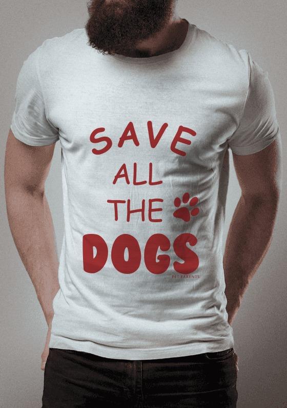 Nome do produto  Camiseta Save All the Dogs
