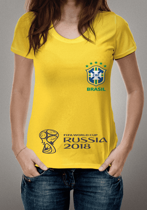 Nome do produto: Camiseta Seleção Brasileira Copa Rússia 2018