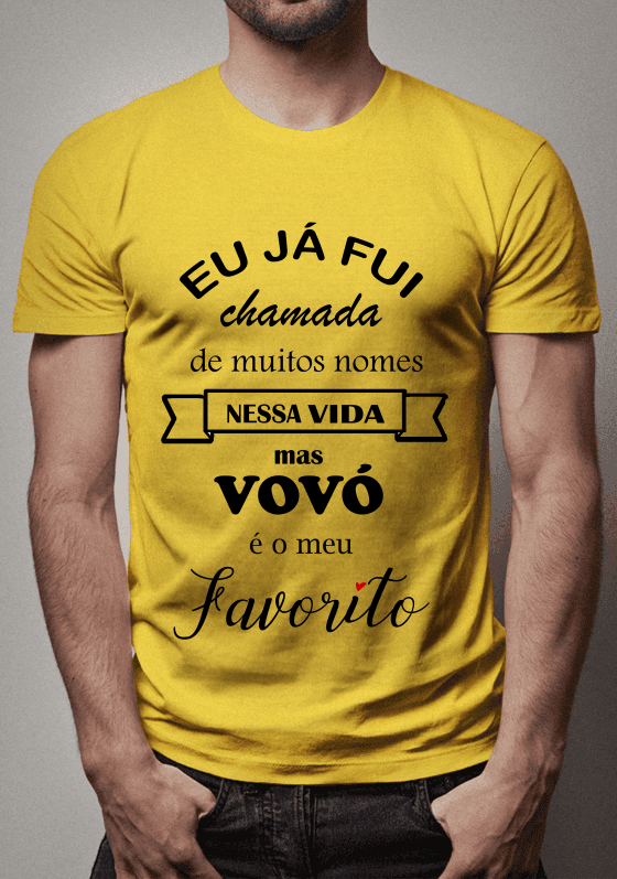Nome do produto  Camiseta ser chamada de Vovó