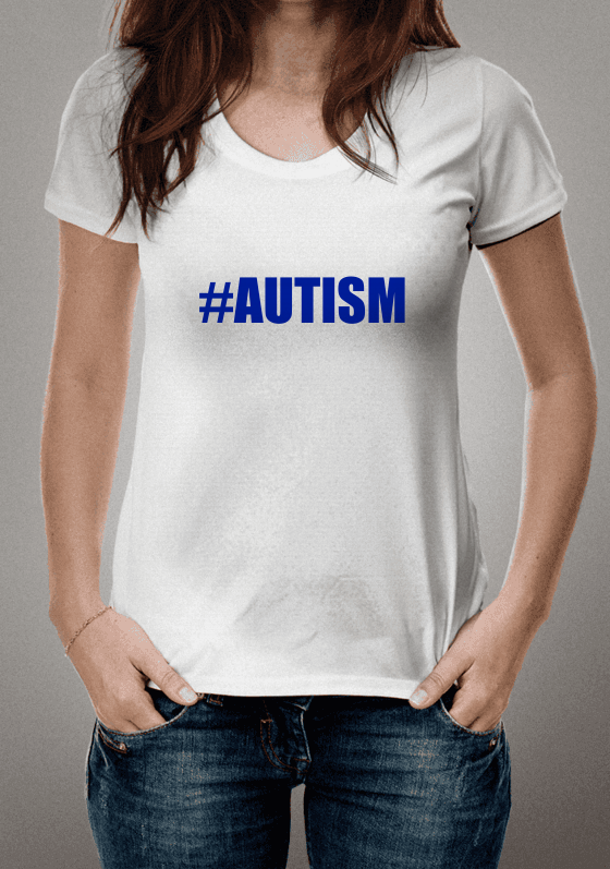 Camiseta Simples Hashtag Autism