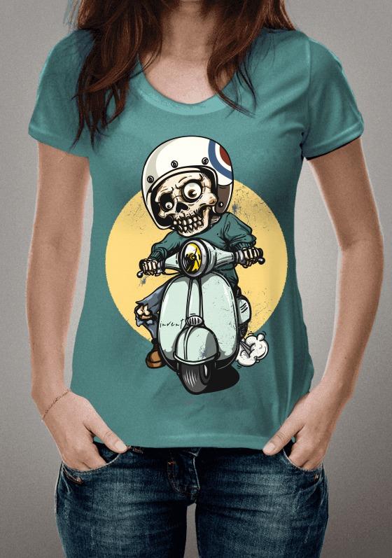 Nome do produto  Camiseta Skull Biker