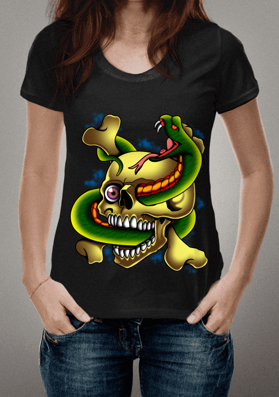 Nome do produto  camiseta snake