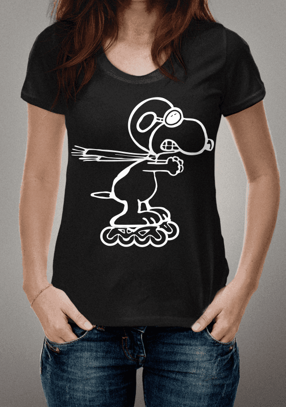 camiseta snoopy patin´s downhill 4