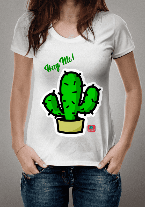 Nome do produto  Camiseta Suculentas Hug Me! Cactus