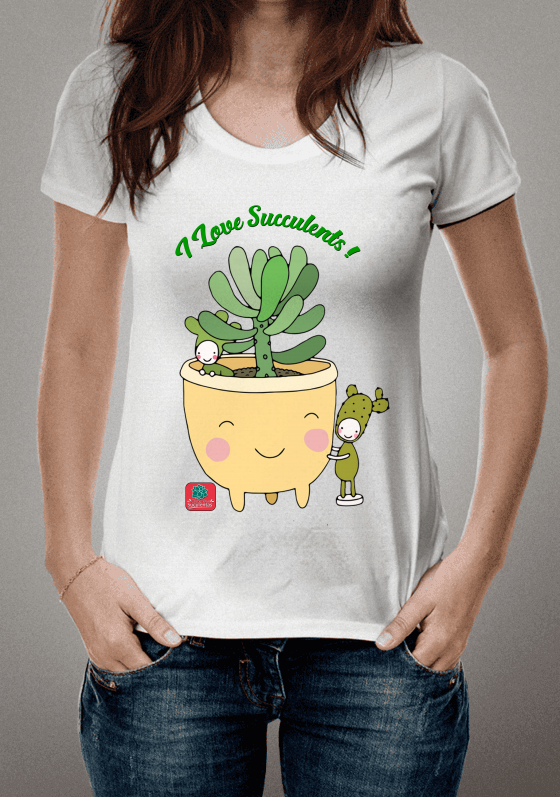 Nome do produto  Camiseta Suculentas I Love Succulents!