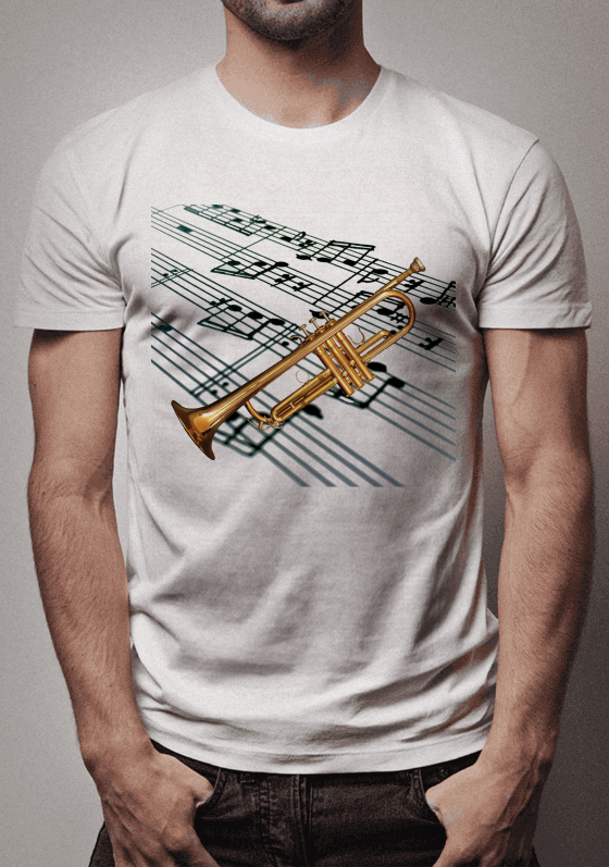 Nome do produto  Camiseta Trumpet and Partitur
