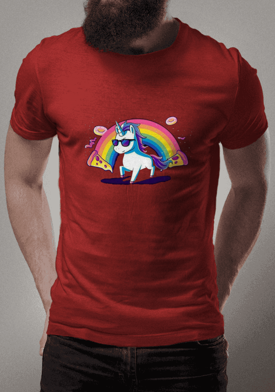 Camiseta unicornio maldito