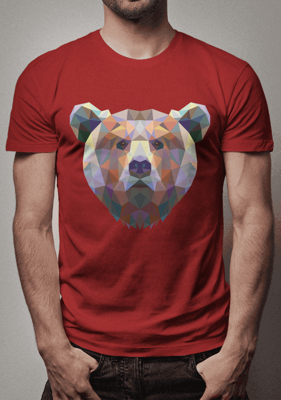 camiseta urso quadriculado 