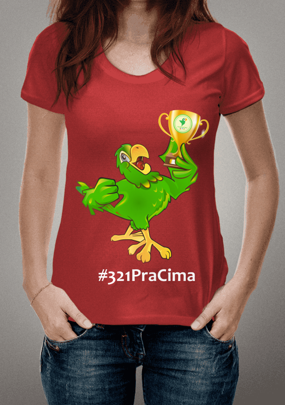 Camiseta Vermelha Papagaio Robbins