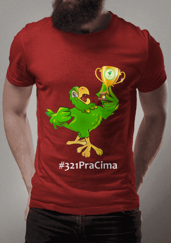 Camiseta Vermelha Papagaio Robbins