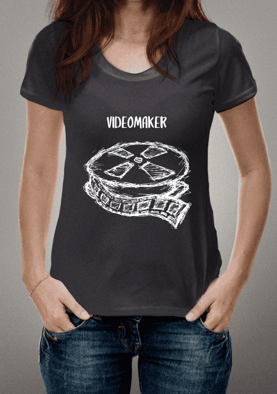 Nome do produto  CAMISETA VIDEOMAKER PRETA