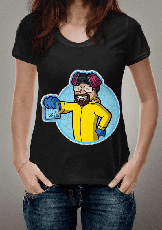 Nome do produto  Camiseta Walter White em Desenho