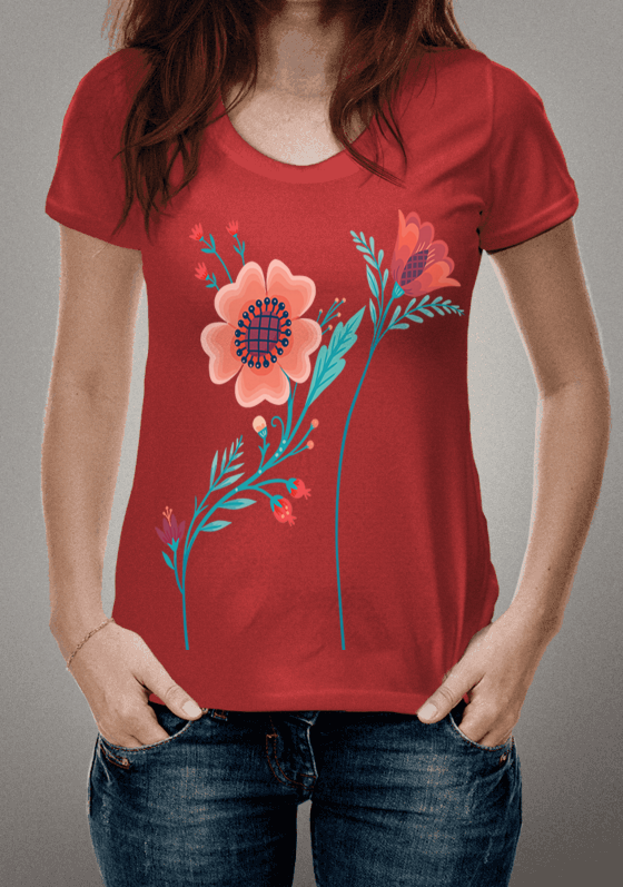 Camisetas as Flores 