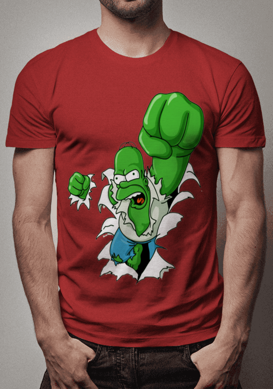 camisetas personalizada incredibile Homer simpson