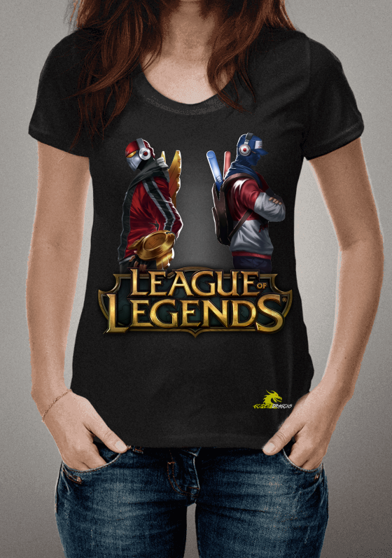 Nome do produto: Camisetas shen e zed do league of legenda