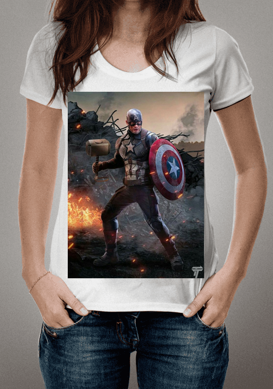 Nome do produto  Capitão America com o martelo do Thor