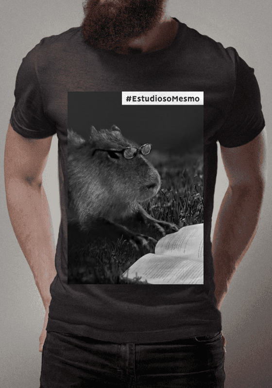 Nome do produto  Capivara estudando